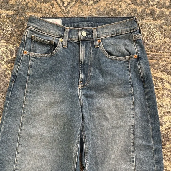 Gap High Rise Stride Wide-Leg Ankle Jeans Size 26/2R - Picture 3 of 10